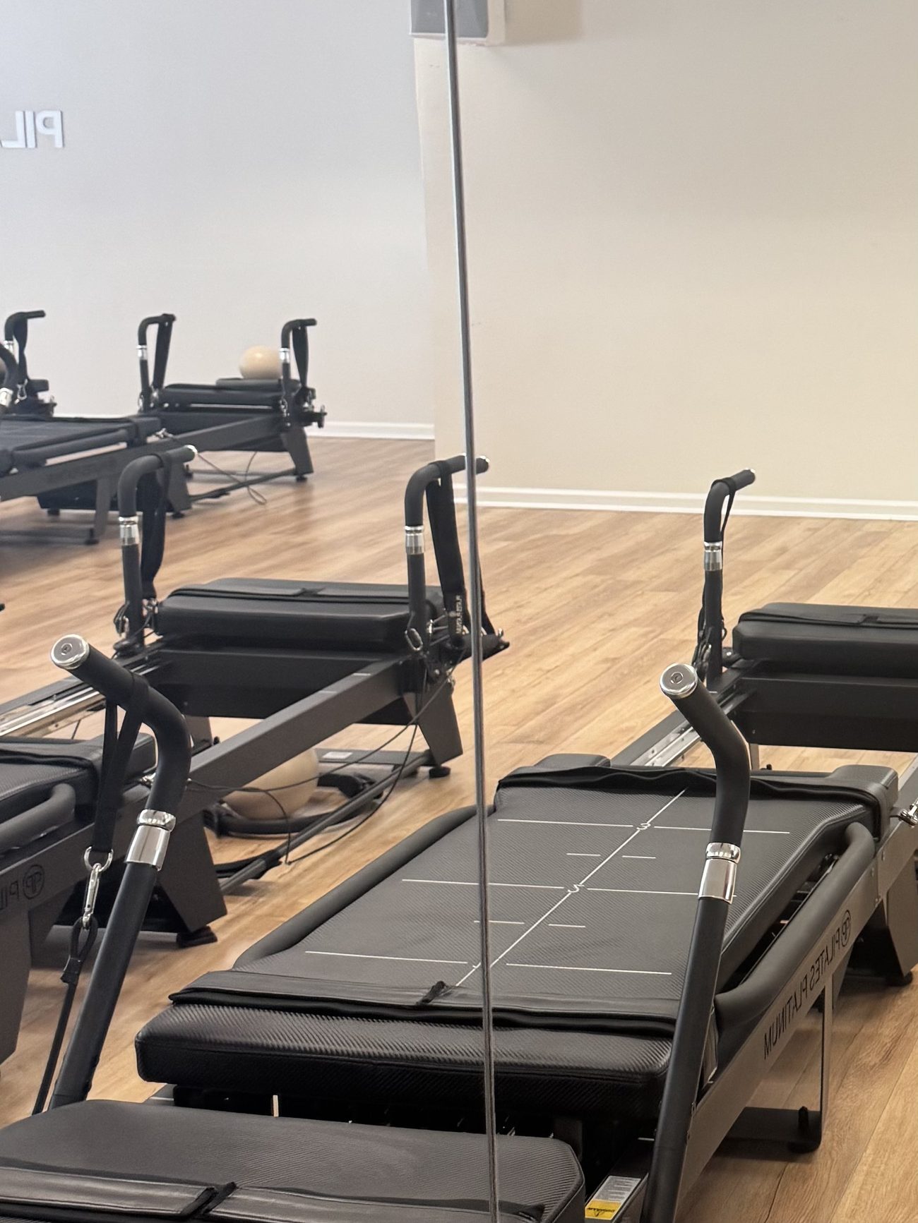 Lily at a pilates studio